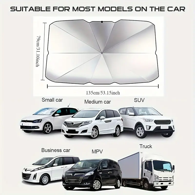 SunCar Pro Parasol Plegable para auto