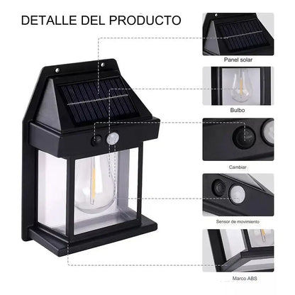 Apliqué Solar Impermeable con Sensor 1 Led