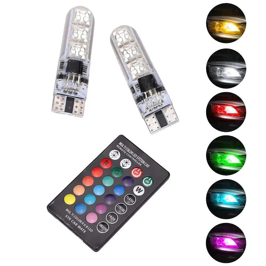 Ampolleta LED RGB Cola de Pez T10